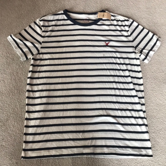Mens American Eagle Striped Tee 